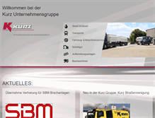Tablet Screenshot of kurz-friolzheim.de